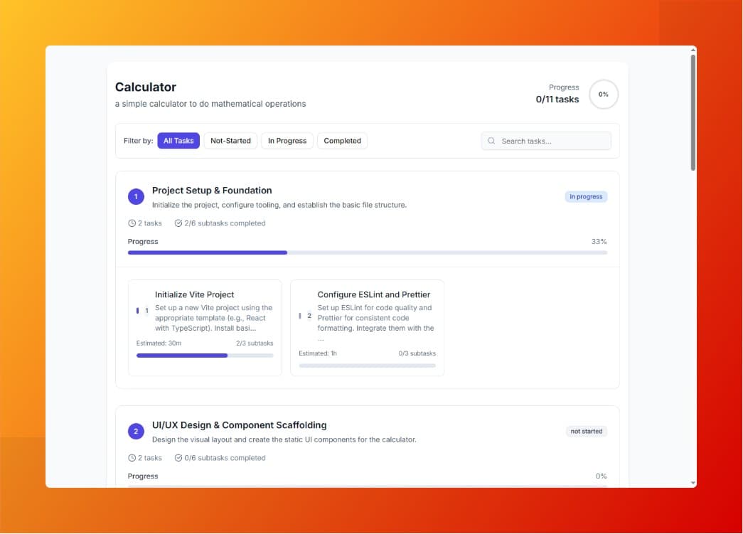 Shareable Project View